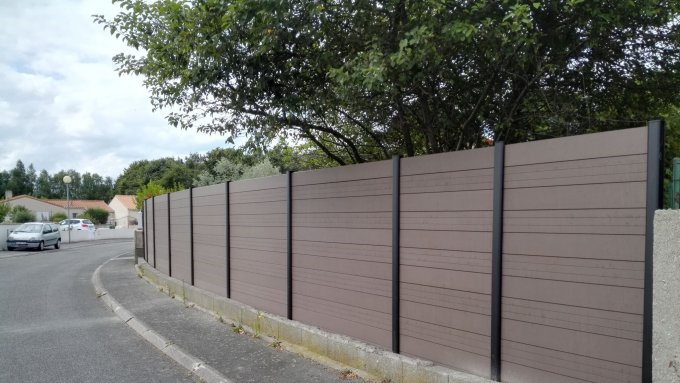 Pornic clôture composite - bois 44 Loire Atlantique