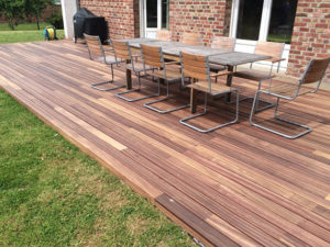 Terrasse Pornic Fixation invisible Vetedy Softline Padouk Wooddecking