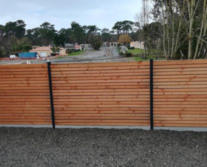 Clôture en bois SBM La Marne Pornic