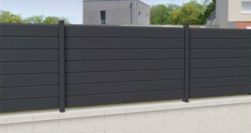 Cloture jardin La Marne SBM Alu PVC Laqué bord de mer