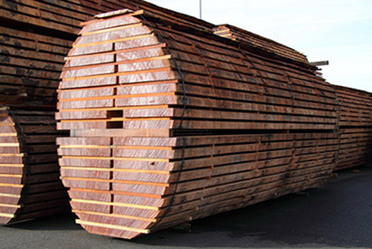 Plot bois tronc arbre coupe 44210