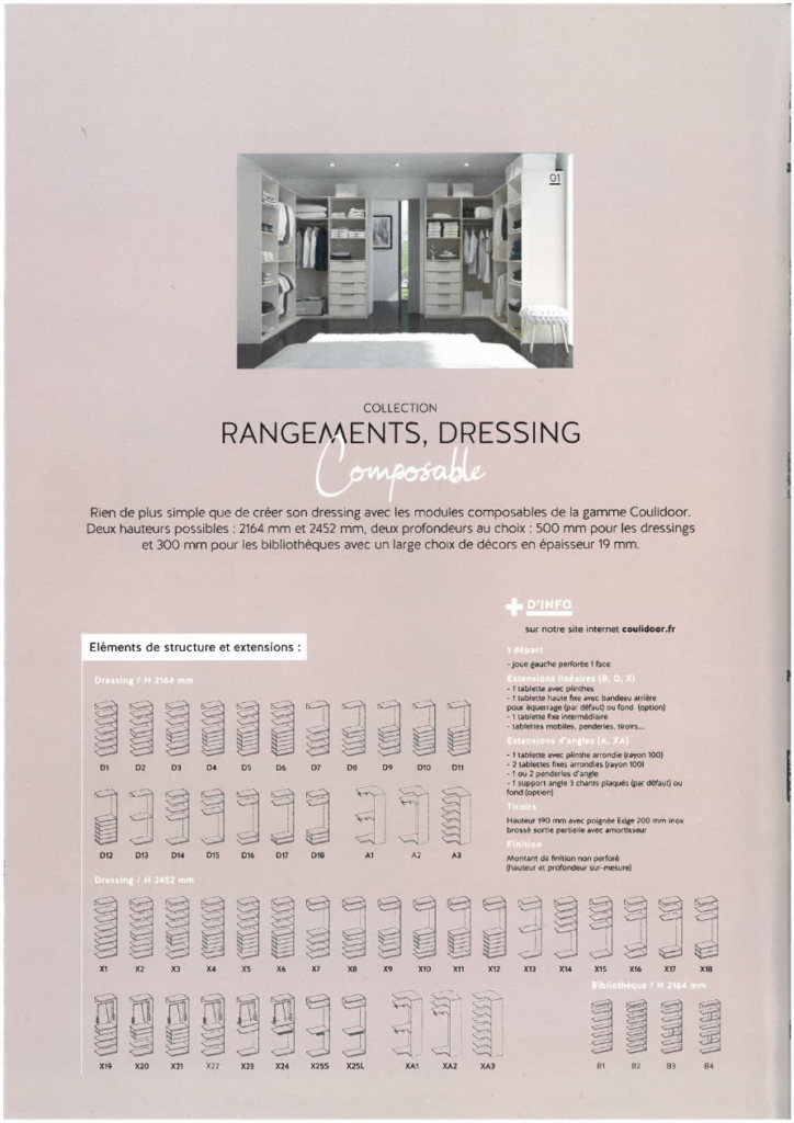 Le rangement sur-mesure - Coulidoor